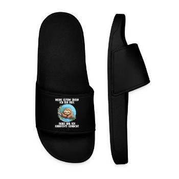 My parents all say I'm lazy sloth - Men’s Pool Sliders - black - Front