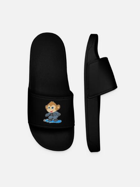 Monkey Snowboarder Snowboard - Men’s Pool Sliders - black