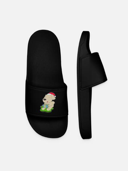 Dog Christmas Package - Men’s Pool Sliders - black