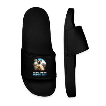 Chat balinais Balinesenkatze - Claquettes Homme - noir - Devant