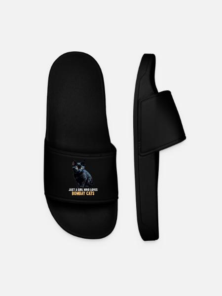 Bombay Cat Bombay Katze - Men’s Pool Sliders - black