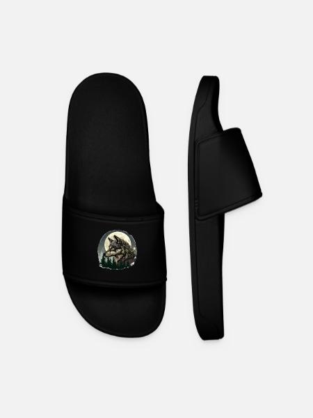Wolf's Blood - Men’s Pool Sliders - black