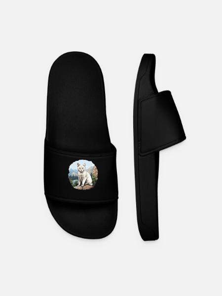 Burmilla Kitten Burmilla Cat - Men’s Pool Sliders - black