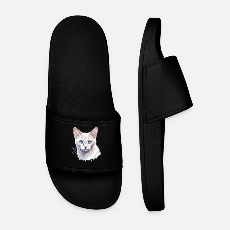 Burmilla Chaton Burmilla Chat - Claquettes Homme - noir
