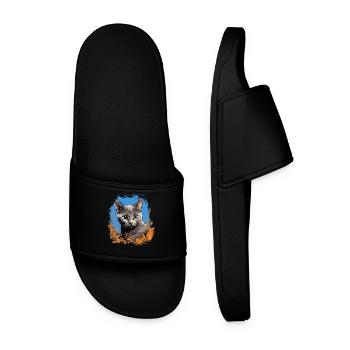 Chaton Korat Chat Korat - Claquettes Homme - noir - Devant