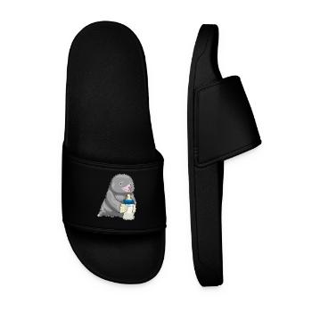 Mole Lait de biberon - Claquettes Homme - noir - Devant
