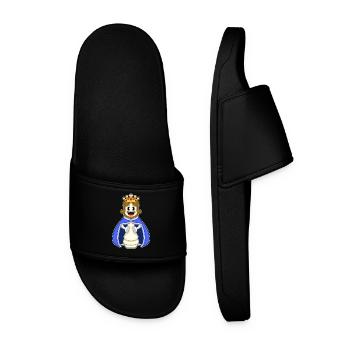 Chess Piece King Chess - Men’s Pool Sliders - black - Front