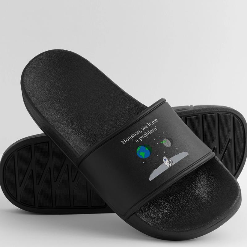 Houston We Have a Problem Men’s Pool Sliders