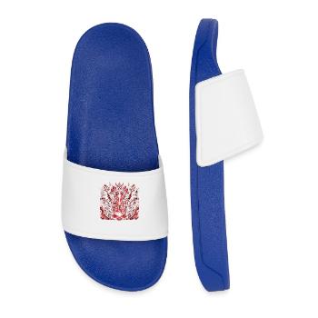Demons and Hellgates - Men’s Pool Sliders - royal blue - Front