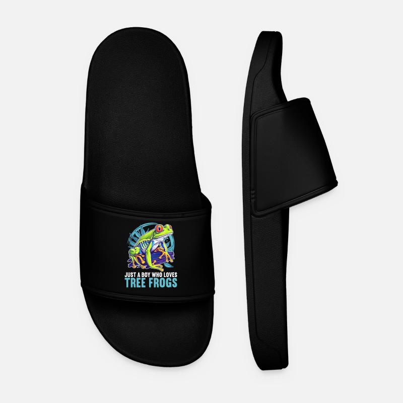 Rainette Baumfrösche Baumfrosch - Claquettes Homme - noir