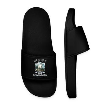 Alpine Goat Mountain Goats Mountain Goat - Men’s Pool Sliders - black - Front