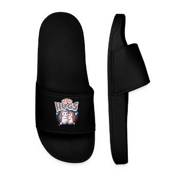 Câlins de hérisson - Claquettes Homme - noir - Devant