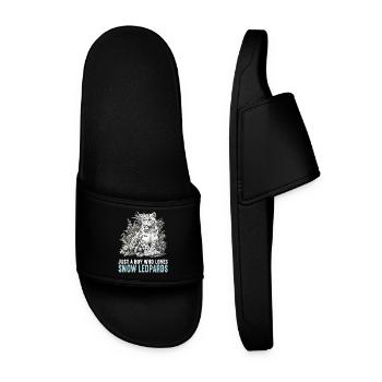 Snow Leopard Schneeleoparden Schneeleopard - Men’s Pool Sliders - black - Front