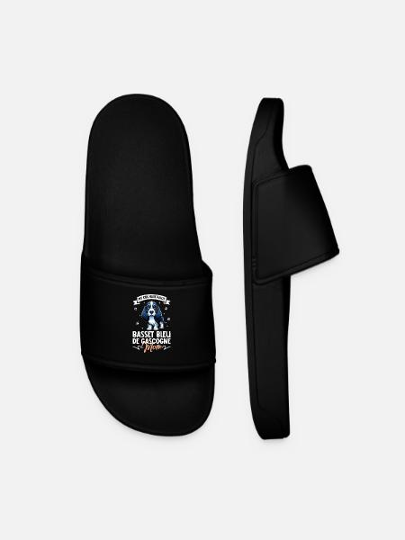 Basset bleu de Gascogne Mama - Men’s Pool Sliders - black