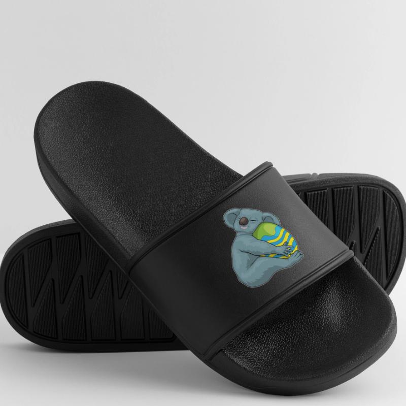 Koala Easter Easter Egg Sleeping Men’s Pool Sliders
