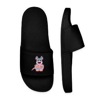 Mouse Easter Easter Egg - Men’s Pool Sliders - black - Front