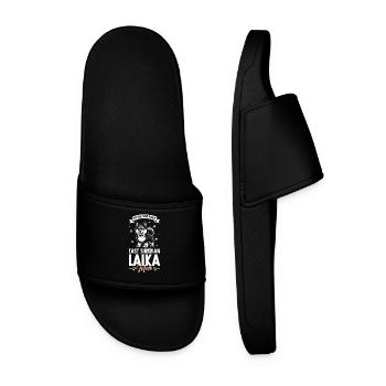 Laïka Mama de Sibérie orientale - Claquettes Homme - noir - Devant