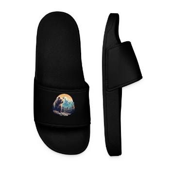 Ours Bären Bär - Claquettes Homme - noir - Devant