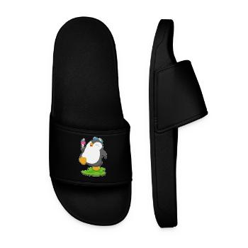 Glace gaufre pingouin - Claquettes Homme - noir - Devant