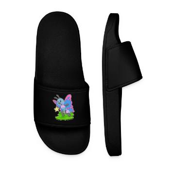Butterfly Star - Men’s Pool Sliders - black - Front