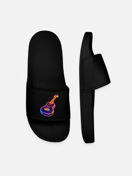 Ukulélé Synthwave - Claquettes Homme - noir
