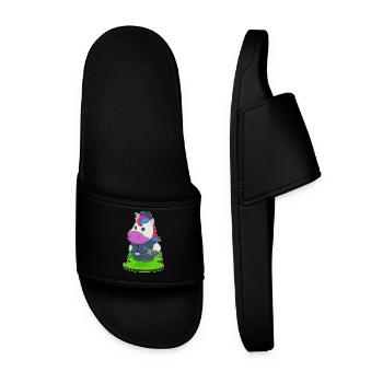 Police du Policier Licorne Microphone - Claquettes Homme - noir - Devant