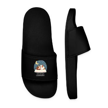 Offizielles Schlafshirt Meerschweinchen - Männer Badelatschen - Schwarz - Vorne
