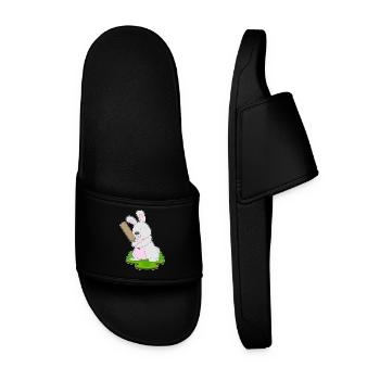Bunny Cricket Cricket Bats - Men’s Pool Sliders - black - Front