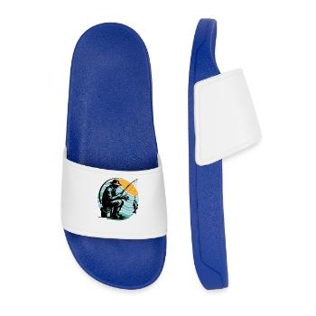 Angler Fishing - Men’s Pool Sliders - royal blue - Front