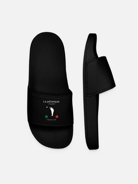 The pétanque is calling me, I have to go! - Men’s Pool Sliders - black