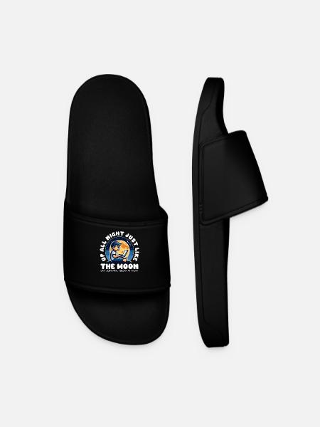 DESPIERTO TODA LA NOCHE COMO LA LUNA - Chanclas para hombre - negro