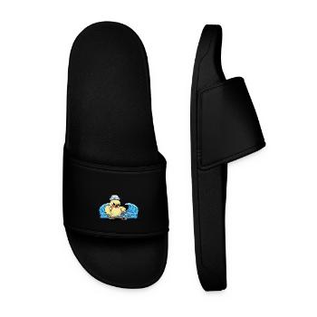 Bird Birds Sailor Sailor Moin Ahoy - Men’s Pool Sliders - black - Front