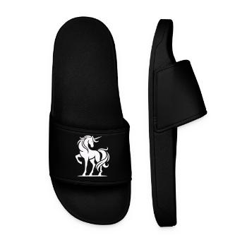 licorne - Claquettes Homme - noir - Devant