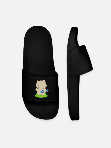 Cat Skater Skateboard - Men’s Pool Sliders - black