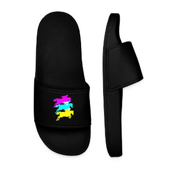 Dressage Dressage Cheval Dressage Cavalier - Claquettes Homme - noir - Devant