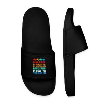 Dressage Dressage Cheval Dressage Cavalier - Claquettes Homme - noir - Devant