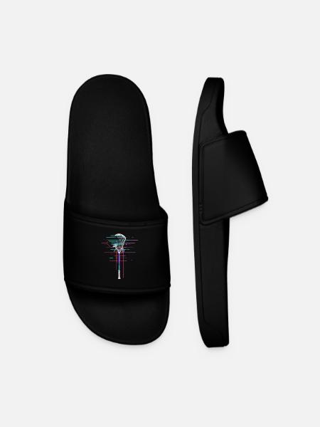 Lacrosse Stick 80s - Men’s Pool Sliders - black