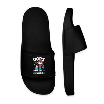 Nouveau bébé - ils l’ont encore fait frère - Claquettes Homme - noir - Devant