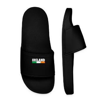 Ireland Ireland Irish Flag Proud Irishman - Men’s Pool Sliders - black - Front