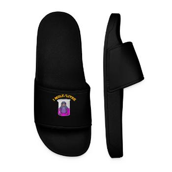 1 Mole/L - Men’s Pool Sliders - black - Front
