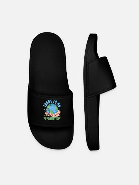 Er is geen planeet B - Mannen slippers - zwart