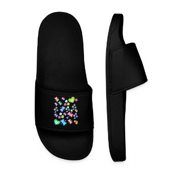 Printemps Été Enfants Enfant Bébé Papillons - Claquettes Homme - noir - Devant