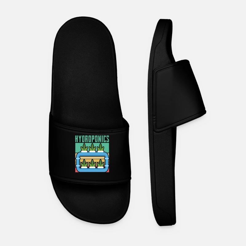 Hydroponics - Men’s Pool Sliders - black