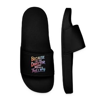 Filmmaker Film Director Cinematographer Film - Men’s Pool Sliders - black - Front