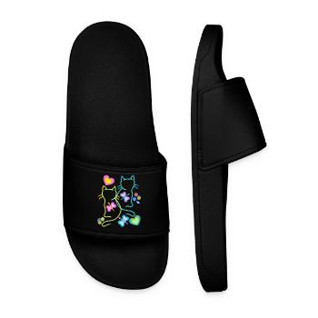 Été Chats Chat Enfants Enfant - Claquettes Homme - noir - Devant