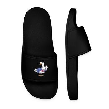 Duck Secretary Telephone Office - Men’s Pool Sliders - black - Front