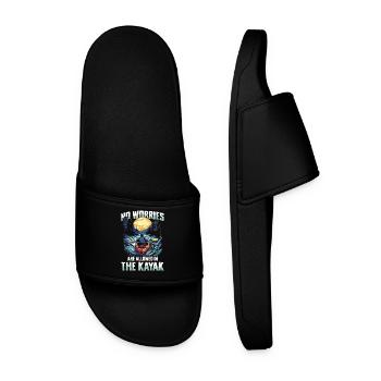 No worries allowed in the kayak: discover the - Men’s Pool Sliders - black - Front