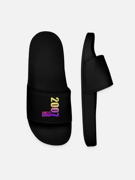 Limited Edition 2007 18th Birthday Gift - Men’s Pool Sliders - black