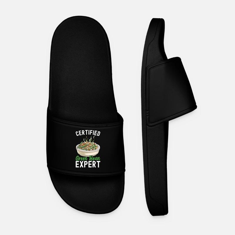 Casserole de haricots verts - Claquettes Homme - noir