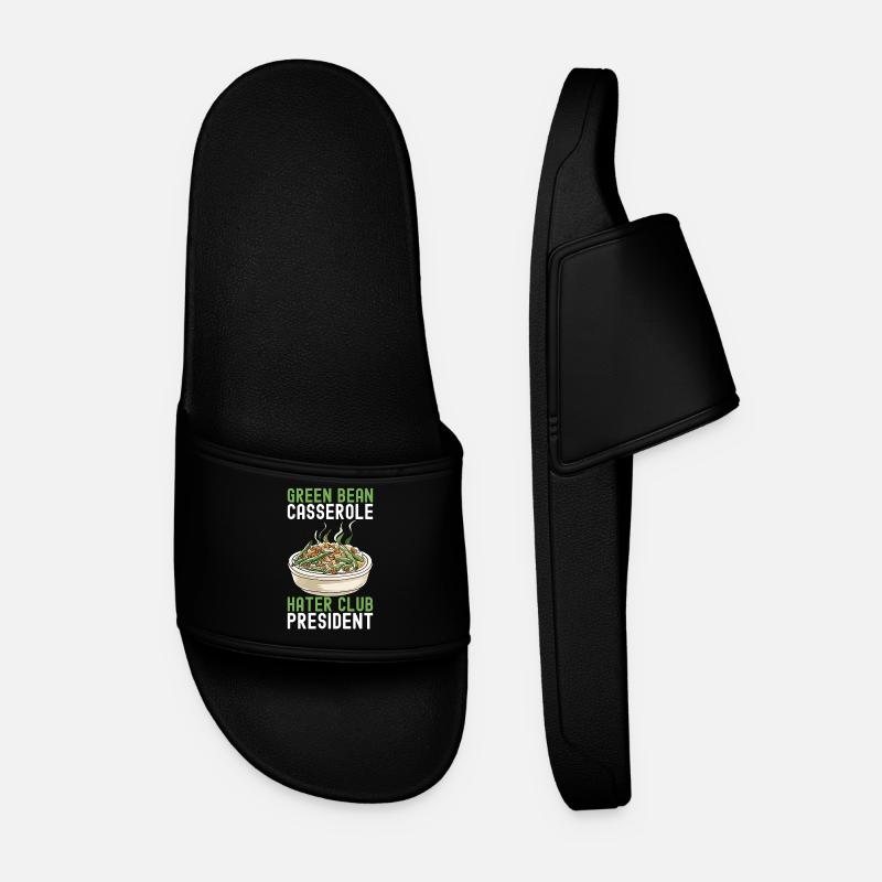 Green Bean Casserole - Men’s Pool Sliders - black